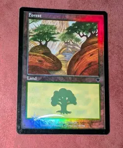 MTG *FOIL* Invasion FOREST #349 SP - Image 1