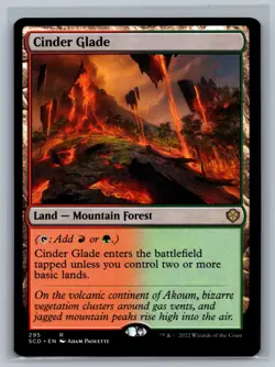 Magic MTG Starter Commander Decks Cinder Glade #295 TCG CCG - Image 1