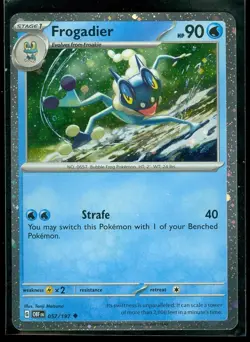 Pokemon FROGADIER 057/197 Obsidian Flames HOLO PROMO - - MINT - Image 1