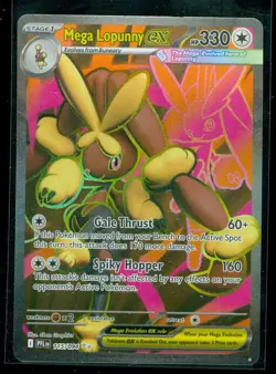 Pokemon MEGA LOPUNNY EX 115/094 - Phantasmal Flames - ULTRA RARE FULL ART - Image 1
