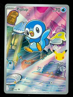 Pokemon PIPLUP MEP 042 Ascended Heroes - 1st Partner FULL ART PROMO - Card A - Image 1