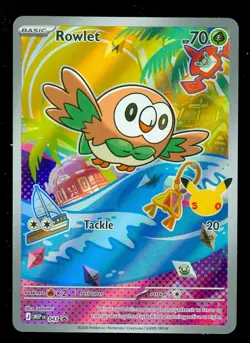 Pokemon ROWLET MEP 043 Ascended Heroes - 1st Partner FULL ART PROMO - Card B - Image 1