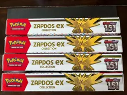 Pokemon TCG Scarlet & Violet 151 Zapdos EX Collection Box Sealed LOT of 4 Boxes - Image 3