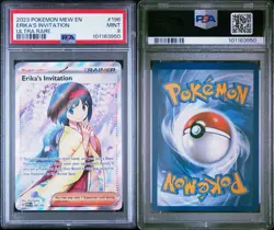 PSA 9 Erika’s Invitation Full Art 196/165 Pokemon 151 English Trainer Mint - Image 3