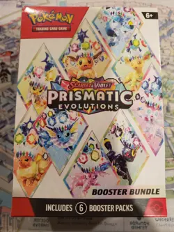 Pokemon Prismatic Evolutions Booster Bundle TCG Sealed 6 Packs - FAST SHIPPING - Image 2