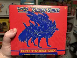 Pokemon Zacian Sword and Shield ETB Elite Trainer Box Factory Sealed - Image 1