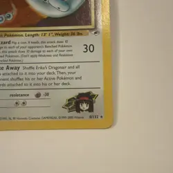 Erika's Dragonair 4/132 Gym Heroes Holo Swirl Pokemon TCG MP English - Image 5