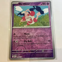 Mr. Mime 058/159 Journey Together Pokemon TCG Reverse Holo Mint Rare - Image 1