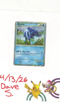 Shiny Suicune ⭐ HGSS21 Holo Black Star Promo HGSS 2010 Pokemon TCG Single MP - Image 1