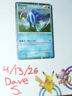 Shiny Suicune ⭐ HGSS21 Holo Black Star Promo HGSS 2010 Pokemon TCG Single MP - Image 2
