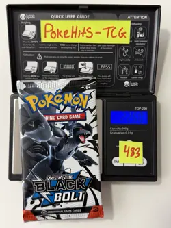 (HEAVY)🔥 22.60g Pokemon TCG Black Bolt Booster Pack Factory Sealed✅ - Image 1