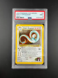 2000 Pokemon Gym Heroes Erika's Dragonair Holo #4/132 PSA 9 - Image 1