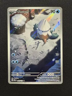 Pokemon TCG Snover 140/132 Me01: Mega Evolution Illustration Rare Near Mint - Image 1