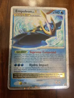 Pokemon Empoleon LV.X 120/130 Diamond & Pearl Base Holo Rare with Swirl! HP - Image 1