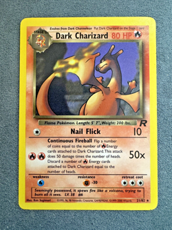 2000 POKEMON TEAM ROCKET #21/82 DARK CHARIZARD NON-HOLO - Image 2
