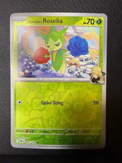 Cynthia's Roselia Common Destined Rivals Reverse Holo 007/182 NM/M Pokemon - Image 1