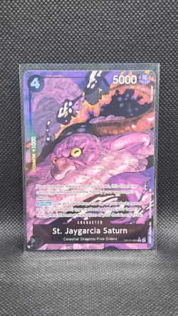 Bandai One Piece CCG St. Jaygarcia Saturn Alt Art Special Foil Rare OP13-083 - Image 1