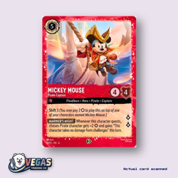 Mickey Mouse Pirate Captain 18/P2 Promo Factory Sealed Disney Lorcana - Image 1