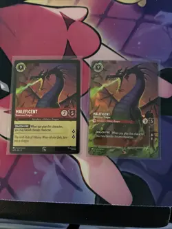 Maleficent Monstrous Dragon Store/Set Championship Disney Lorcana Promo Foil Etc - Image 1