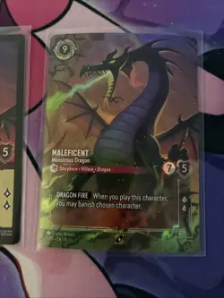 Maleficent Monstrous Dragon Store/Set Championship Disney Lorcana Promo Foil Etc - Image 2