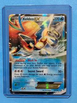 Keldeo EX - 49/149 - Pokemon Boundaries Crossed Black & White Ultra Rare Card - Image 1
