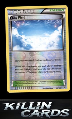 Reverse Holofoil Sky Field 89/108 Pokemon Uncommon XY - Roaring Skies Card NM - Image 1