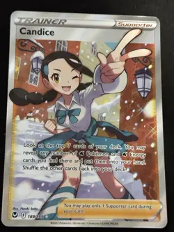 Candice - 189/195 - Pokemon Silver Tempest Sword & Shield Full Art Card NM - Image 1