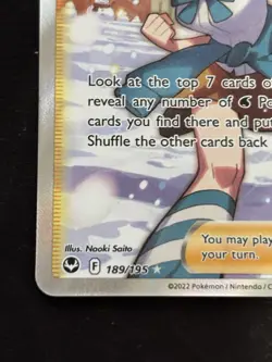 Candice - 189/195 - Pokemon Silver Tempest Sword & Shield Full Art Card NM - Image 5