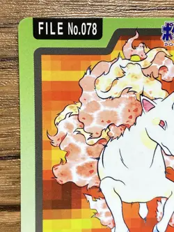 Pokemon Carddass Card Rapidash File No.78 Bandai Pocket Monsters 1997 Japan - Image 3