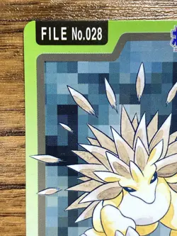 Pokemon Carddass Card Sandslash File No.28 Bandai Pocket Monsters 1997 - Image 3