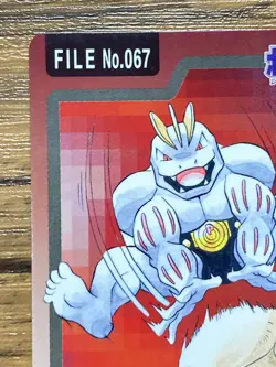 Pokemon Carddass Card Machoke File No.67 Bandai Pocket Monsters 1997 - Image 3
