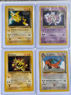 WB Presents POKEMON The First Movie BLACK STAR PROMO SET of 4 cards 1999 - Image 2