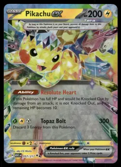 Pikachu EX Ascended Heroes Double Rare Pokemon Card 057/217 (NM) - Image 1