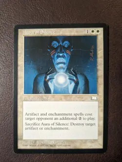 AURA OF SILENCE - Magic The Gathering MTG Collectible Card game - Image 1