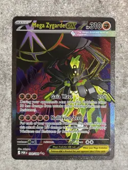 Pokemon Mega Zygarde EX Full Art Holo Card 104/088 310 HP 200 Attack Fighting - Image 1