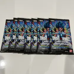 Bandai Dragon Ball Super Cards - Fusion World Dual Evolution FB09 - 7 PACKS LOT - Image 1