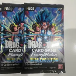Bandai Dragon Ball Super Cards - Fusion World Dual Evolution FB09 - 7 PACKS LOT - Image 2