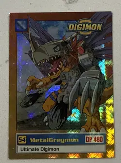 Digimon Trading Card Series 1 Chase Prism Holo Excl. U6 of 8 Metalgreymon NM - Image 1