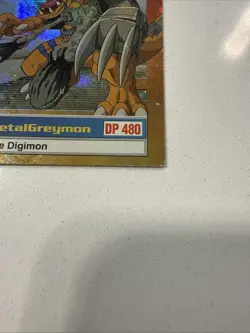 Digimon Trading Card Series 1 Chase Prism Holo Excl. U6 of 8 Metalgreymon NM - Image 4