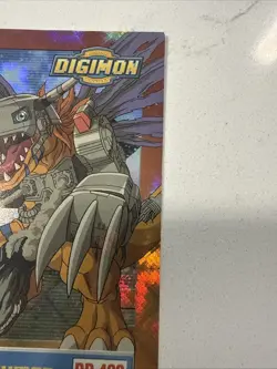 Digimon Trading Card Series 1 Chase Prism Holo Excl. U6 of 8 Metalgreymon NM - Image 5
