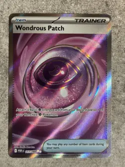 Pokemon Wondrous Patch Full Art Holo Card 117/088 POR Uncommon Trainer Item - Image 1