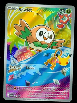Pokemon ROWLET MEP 043 Ascended Heroes - 1st Partner FULL ART PROMO - Card A - Image 1