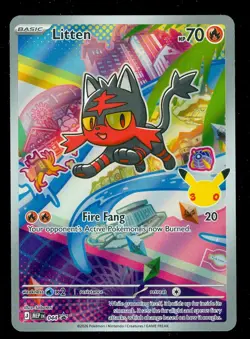 Pokemon LITTEN MEP 044 Ascended Heroes - 1st Partner FULL ART PROMO - Card C - Image 1