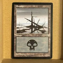 MTG ~ 4x Swamp (A #204)(B #205)(C #206)(D #207) ~ POR Portal ~ Played Set - Image 2