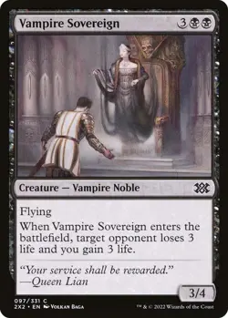 NM Foil Vampire Sovereign, Double Masters, Magic the Gathering, 97 - Image 1