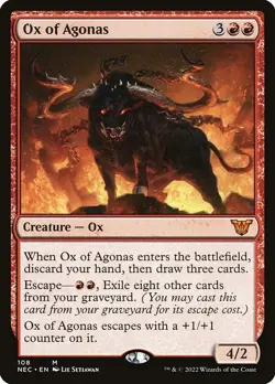 Ox of Agonas-Neon Dynasty Commander-Regular-108-NM - Image 1