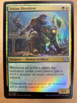 MTG 1x FOIL Yotian Dissident # 227 The Brothers' War Magic the Gathering x1 NM - Image 1