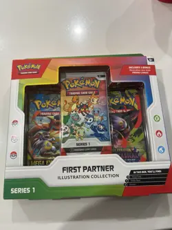 Pokemon TCG First Partner Illustration Collection Series 1 Promo Booster Box - Image 1