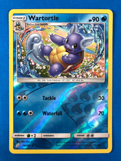 Pokemon Team Up Wartortle 24/181 Near Mint Reverse Holofoil - Image 1