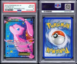 Pokemon Mew EX RC24/RC25 PSA 8 NM-MT B&W Legendary Treasures Radiant Full Art - Image 3